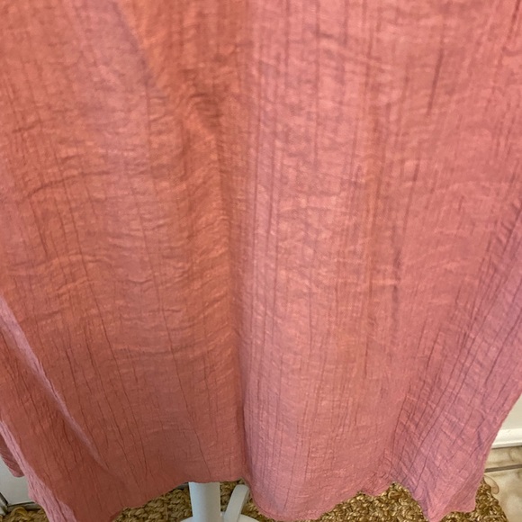 Pretty Lace Panel Top Blouse Shirt SS M - Picture 6 of 9